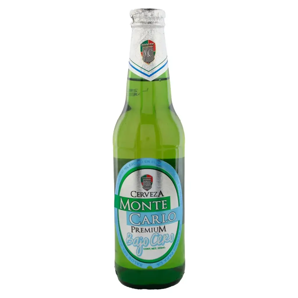 CERVEZA MONTE CARLO BAJO CERO 355 ML