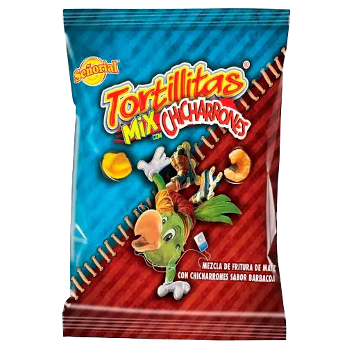 GOLOSINA SEÑORIAL TORTILLITAS CON CHICHARRON MIX 80 GR