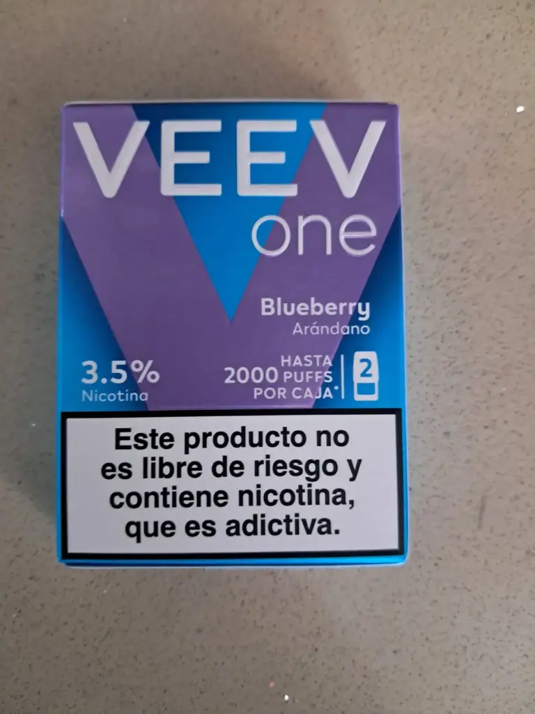 REPUESTO VAPORIZADOR VEEV 2000 PUFFS BLUEBERRY