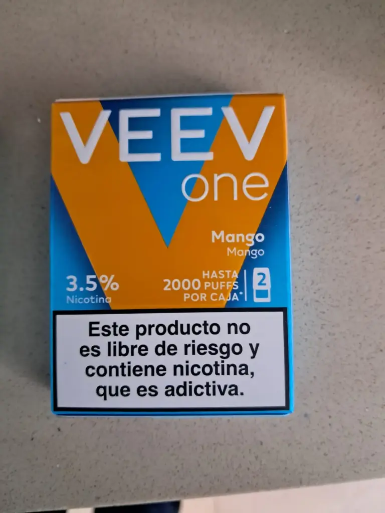 REPUESTO VAPORIZADOR VEEV 2000 PUFFS MANGO