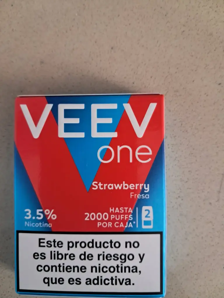REPUESTO VAPORIZADOR VEEV 2000 PUFFS STRAWBERRY