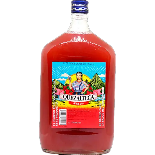 AGUARDIENTE QUETZALTECA FRESA 1 LT