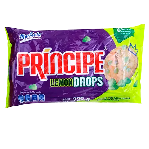GALLETA BIMBO MARINELA PRINCIPE LEMON DROPS 85 GR