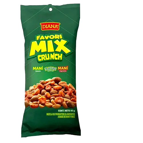 GOLOSINA DIANA FAVORI MIX CRUNCH 80 GR