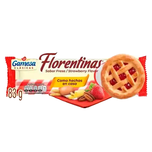 GALLETA FLORENTINAS DULCE DE LECHE 83 GR