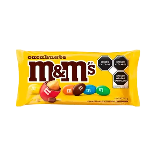 CHOCOLATE M&M CON MANÍ 37.5 GRS.