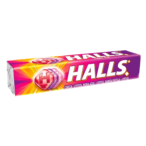 DULCE HALLS FRUIT MIX BARRA 25.2 GRS