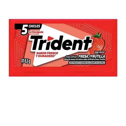 CHICLE TRIDENT FRESA 30.6 GRS