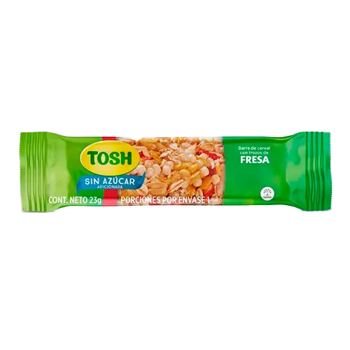 BARRA DE GRANOLA TOSH FRESA 138GRS
