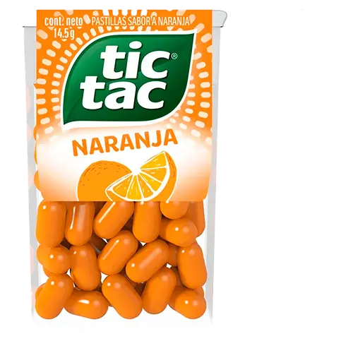 DULCE TIC TAC NARANJA 14.5 GRS