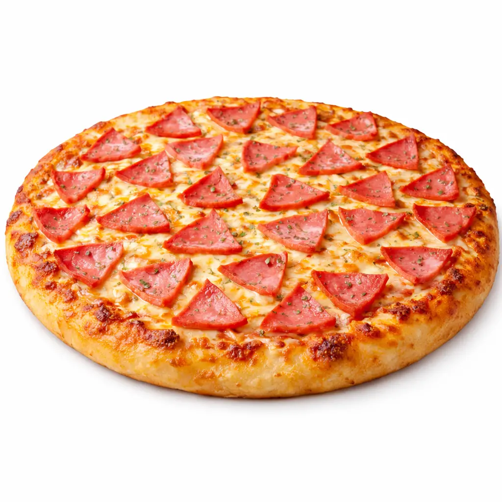 Pizza mediana de jamón