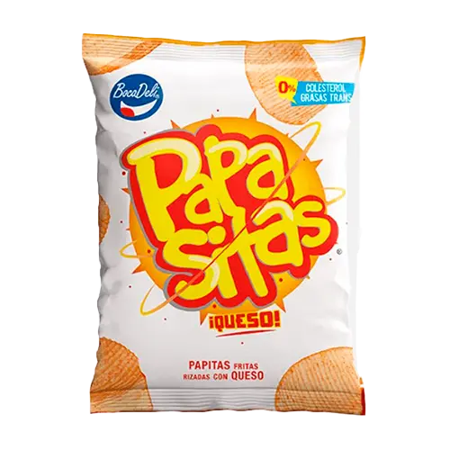 [660756012896] GOLOSINA BOCADELI PAPASITAS QUESO 64GR