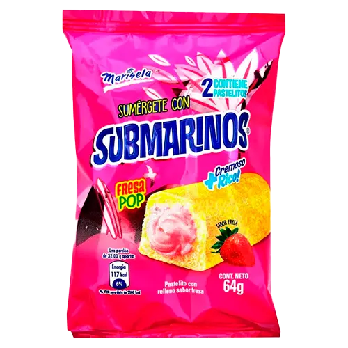 [74000661] PANITO BIMBO MARINELA SUBMARINO FRESA 64 GR