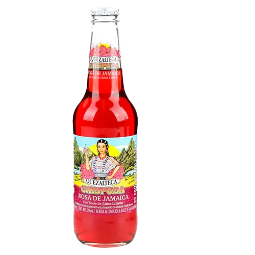[7401005013751] QUETZALTECA CHISPUDA ROSA DE JAMAICA 355 ML
