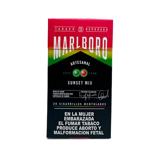 [7406135037561] CAJETILLA CIGARROS MARLBORO SUNSET MIX 20 UNIDADES