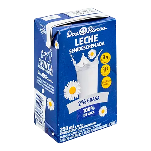 [7441001601095] LECHE DOS PINOS SEMIDESCREMADA 250 ML TETRA PACK