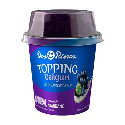[7467572560838] YOGURT DOS PINOS TOPPIN ARANDANO 140GR