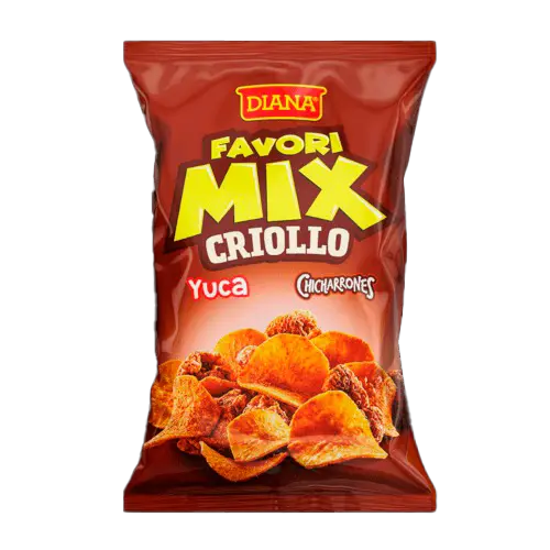 [748757002082] GOLOSINA DIANA FAVORI MIX CRIOLLO YUCA Y CHICHARRONES 128 GR