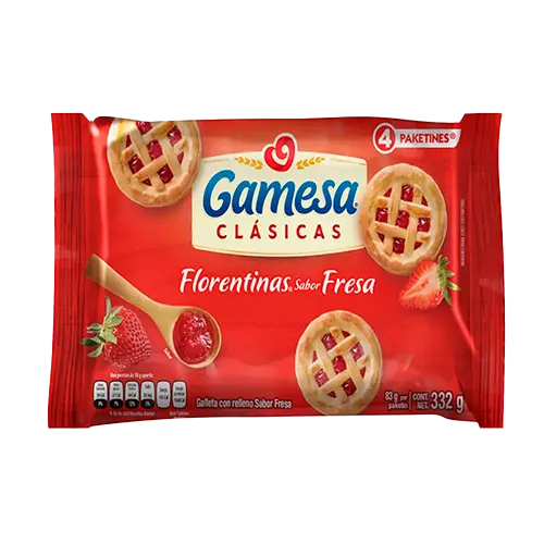 [7501000601738] GALLETA FLORENTINAS FRESA  83 GR