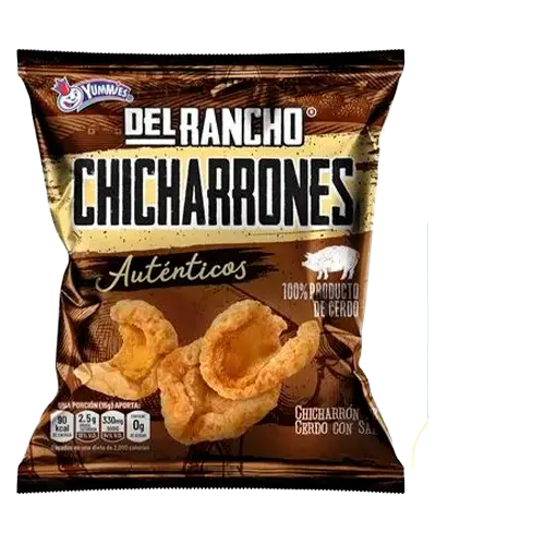 [750894601059] GOLOSINA YUMMIES CHICHARRON DEL RANCHO AUTÉNTICOS 100 GRS